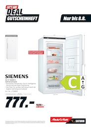 Gefrierschrank im MediaMarkt Saturn Prospekt Gefrierschrank im MediaMarkt Saturn Prospekt "LET'S GO! DEALS GUTSCHEINHEFT" auf Seite 9