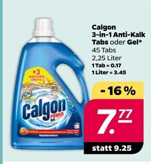von Calgon 3-in-1 Anti-Kalk Tabs oder Gel von Calgon