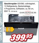 Aktuelle Geschirrspüler Angebote bei Möbel AS in Karlsruhe Aktuelles Geschirrspüler GSV360 Angebot bei Möbel AS in Karlsruhe ab 399,95 €