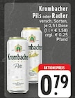 Aktuelle Krombacher Angebote bei EDEKA in Gütersloh Aktuelles Pils oder Radler Angebot bei EDEKA in Gütersloh ab 0,79 €