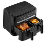 Doppelkammer-Heißluftfritteuse Dual Easy Fry EY901N von Tefal für 88,00 € bei Penny im Angebot Doppelkammer-Heißluftfritteuse Dual Easy Fry EY901N von Tefal im aktuellen Penny Prospekt
