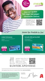 mea - meine apotheke Apotheke Prospekt der aktuellen Woche mit 4 Seiten, gültig von 01.06.2025 bis 30.06.2025, in Kempen und Umgebung Aktueller mea - meine apotheke Apotheke Prospekt in Kempen und Umgebung, "Unsere Juni-Angebote" mit 4 Seiten, 01.06.2025 - 30.06.2025