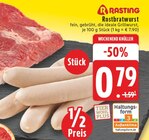 Rostbratwurst im Angebot bei EDEKA in Bergkamen Rostbratwurst Angebote von Rasting bei EDEKA Bergkamen für 0,79 €