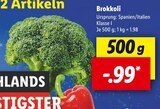 Brokkoli Angebote bei Lidl Recklinghausen für 0,99 €