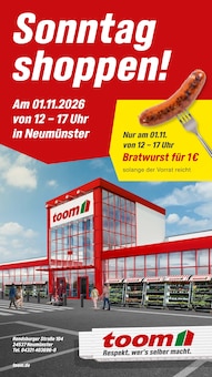 toom Baumarkt Prospekt Sonntag shoppen! mit  Seite in Nortorf und Umgebung