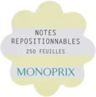 Notes repositionnables fleur - MONOPRIX à 2,99 € dans le catalogue Monoprix Margaret