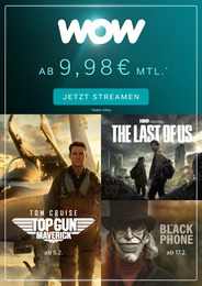 WOW Prospekt "Das ganze Programm von Sky & Netflix" für Böblingen, 1 Seite, 01.02.2023 - 19.02.2023 WOW Prospekt "Das ganze Programm von Sky & Netflix" für Böblingen, 1 Seite, 01.02.2023 - 19.02.2023