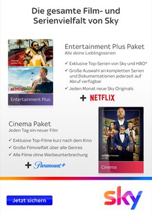 Aktueller Sky Prospekt Sky Prospekt "Der beste Deal: Sky Serien & Netflix" mit 4 Seiten