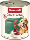 GranCarno Hundenassnahrung im Angebot bei REWE in Lehrte GranCarno Hundenassnahrung Angebote von animonda bei REWE Lehrte für 13,19 €