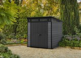Abri de jardin en résine gris anthracite CORTINA 77 KETER 4,7m² à Castorama dans Saint-André-des-Eaux Abri de jardin en résine gris anthracite CORTINA 77 KETER 4,7m² à Castorama dans Saint-André-des-Eaux
