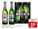 Pils Angebote von Beck's bei Marktkauf Reutlingen für 3,99 €
