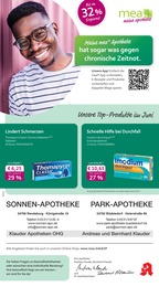 mea - meine apotheke Prospekt für Büdelsdorf mit 4 Seiten mea - meine apotheke Prospekt für Büdelsdorf: "Unsere Juni-Angebote", 4 Seiten, 01.06.2025 - 30.06.2025