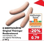 Kaufland Dreieich - Original Thüringer Rostbratwurst Angebot im Prospekt Original Thüringer Rostbratwurst bei Kaufland im Dreieich Prospekt für 0,79 €