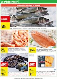 Prix et réduction Saumon dans le prospectus Carrefour en cours Offre Saumon dans le catalogue Carrefour du moment à la page 25