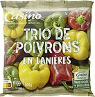 Promo Trio de Poivrons en lanières surgelés sans résidus de pesticides à 2,09 € dans le catalogue Casino Supermarchés à Médan