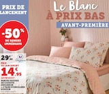 Hyper U Alès - Promo Parure housse de couette 200x200cm + 2 taies d'oreillers 63x63cm Promo Parure housse de couette 200x200cm + 2 taies d'oreillers 63x63cm à 14,95 € dans le catalogue Hyper U à Alès