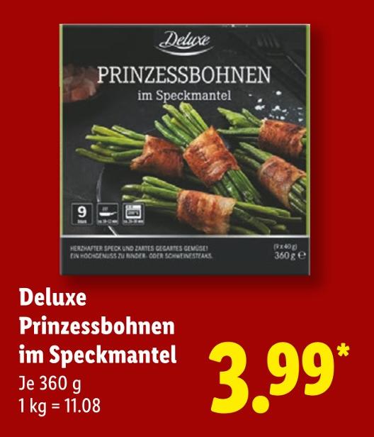 Prinzessbohnen im Speckmantel