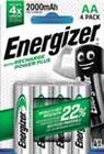 Piles rechargeables power plus x4 aa / hr06 - ENERGIZER en promo chez Intermarché Nîmes à 9,94 €