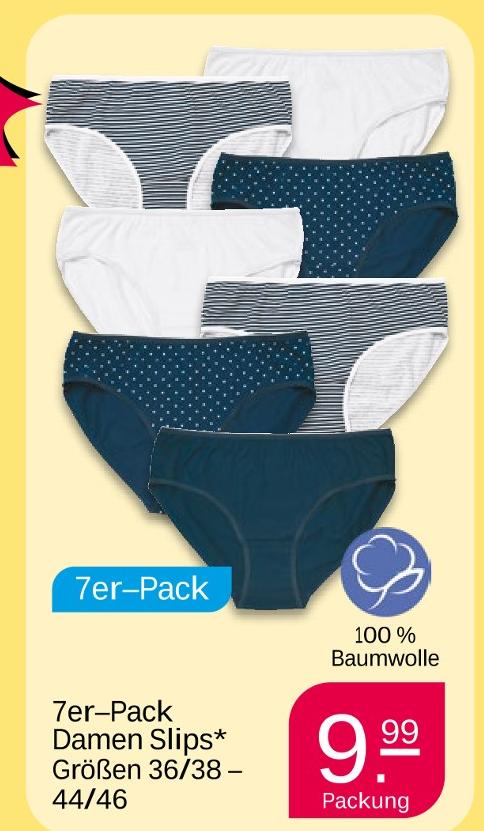 7er-Pack Damen Slips