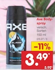 Body-spray im Angebot bei Netto Marken-Discount in Mainz Body-spray Angebote von Axe bei Netto Marken-Discount Mainz für 3,49 €