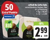 Bio Coffee Balls Angebote von coffeeB bei E center Hof für 2,99 €