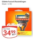 Fusion5 Rasierklingen im Angebot bei GLOBUS in Herne Fusion5 Rasierklingen Angebote von Gillette bei GLOBUS Herne für 34,99 €