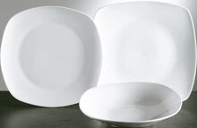 Assiette - Finlandek dans le catalogue Géant Casino Service vaisselle 18 pièces faux carré blanc - Finlandek à 21,00 € en promo chez Géant Casino