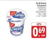 Schlagsahne im Angebot bei E center in Jena Schlagsahne Angebote von Gut & Günstig bei E center Jena für 0,69 €