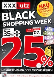 XXXLutz Prospekt für Nordhorn mit 4 Seiten XXXLutz Prospekt für Nordhorn: "BLACK SHOPPING WEEK", 4 Seiten, 31.10.2026 - 08.11.2026