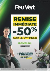 Enjoliveur Angebote im Prospekt "Remise immédiate -50% sur le 2ème pneu" von Feu Vert auf Seite 1