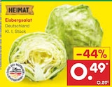 Netto Marken-Discount Trochtelfingen - Eisbergsalat Angebot im Prospekt Eisbergsalat bei Netto Marken-Discount im Trochtelfingen Prospekt für 0,49 €