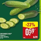 Concombres Noa en promo chez Aldi Concombres Noa dans le catalogue Aldi