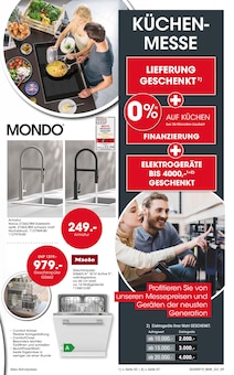 Geschirrspüler im Möbel Martin Prospekt "Jetzt profitieren: KÜCHENMESSE" mit 16 Seiten (Saarbrücken)