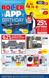 ROLLER Möbel & Einrichtung Prospekt der aktuellen Woche mit 16 Seiten, gültig von 22.03.2026 bis 28.03.2026, in Ludwigsfelde und Umgebung Aktueller ROLLER Möbel & Einrichtung Prospekt in Ludwigsfelde und Umgebung, "HAPPY BIRTHDAY" mit 16 Seiten, 22.03.2026 - 28.03.2026
