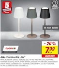 Akku-Tischleuchte Lio bei toom Baumarkt im Butzbach Prospekt für 7,99 €