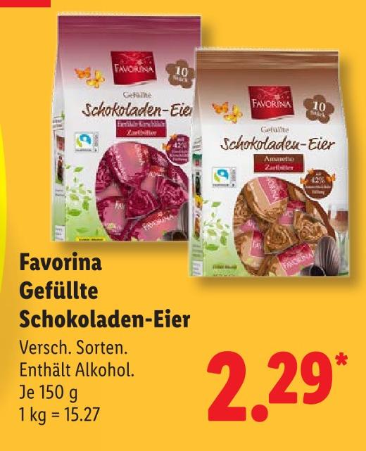 Gefüllte Schokoladen-Eier