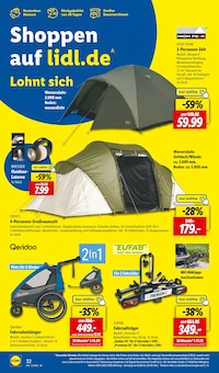 Zelt im Lidl Prospekt "LIDL LOHNT SICH" mit 66 Seiten (Braunschweig)