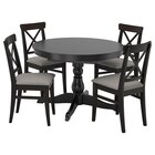Tisch und 4 Stühle schwarz/Nolhaga grau/beige Angebote von INGATORP / INGOLF bei IKEA Rheda-Wiedenbrück für 658,96 €