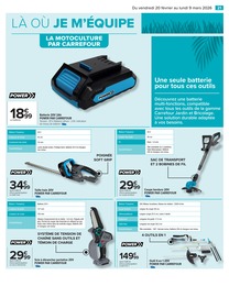 Prix et réduction Taille Haies dans le prospectus Carrefour en cours Offre Taille Haies dans le catalogue Carrefour du moment à la page 23