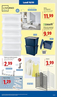 Promotion Crochets dans le prospectus Lidl, valable du 15/05/2025 au 21/05/2025 Promo Crochets dans le catalogue Lidl du moment à la page 65