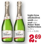 Light Live alkoholfrei weiß von Faber für 2,69 € bei E center im Angebot Light Live alkoholfrei weiß von Faber im aktuellen E center Prospekt