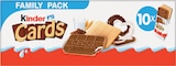 Cards 2x10 Biscuits Lait et Cacao - KINDER à 1,79 € dans le catalogue Intermarché Hyper