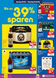 Bier im Netto Marken-Discount Prospekt "Aktuelle Angebote" mit 71 Seiten (Mönchengladbach)