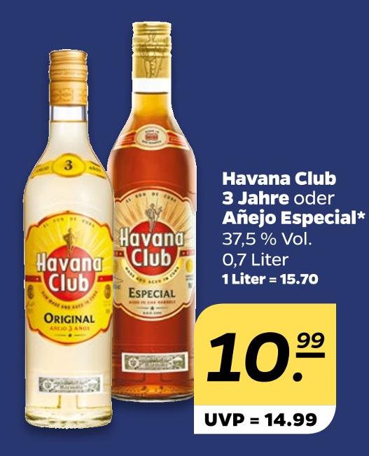 3 Jahre oder Añejo Especial