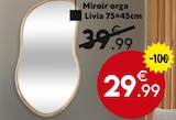 Miroir orga Livia en promo chez Maxi Bazar Villeurbanne à 29,99 €