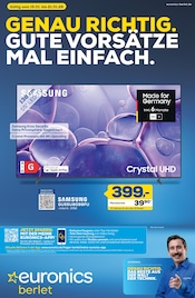 Aktueller EURONICS Prospekt mit Fernseher, "GENAU RICHTIG. GUTE VORSÄTZE MAL EINFACH.", Seite 1