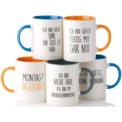 Kaffeebecher mit Spruch