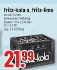 fritz-kola o. fritz-limo bei Trinkgut im Rhede Prospekt für 21,99 €