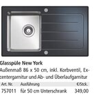 Glasspüle New York Angebote bei Holz Possling Falkensee für 349,00 €