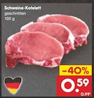 Schweine-Kotelett bei Netto Marken-Discount im Traunreut Prospekt für 0,59 €